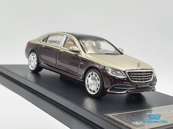 Xe Mô Hình Mercedes-Maybach S-Class 1:64 Master (Vàng Đồng Mui Đen)