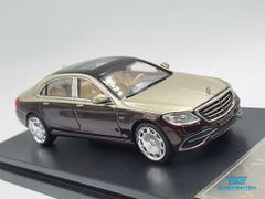 Xe Mô Hình Mercedes-Maybach S-Class 1:64 Master (Vàng Đồng Mui Đen)