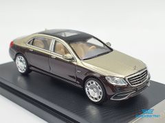 Xe Mô Hình Mercedes-Maybach S-Class 1:64 Master (Vàng Đồng Mui Đen)