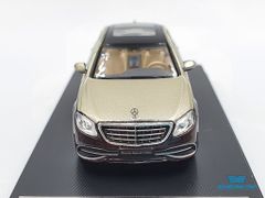 Xe Mô Hình Mercedes-Maybach S-Class 1:64 Master (Vàng Đồng Mui Đen)