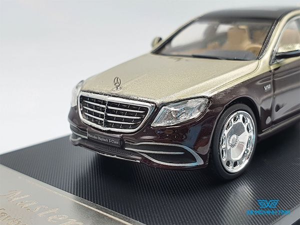 Xe Mô Hình Mercedes-Maybach S-Class 1:64 Master (Vàng Đồng Mui Đen)