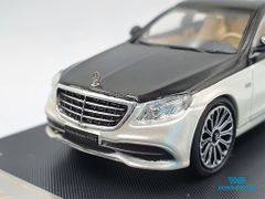 Xe Mô Hình Mercedes-Maybach S-Class 1:64 Master (Trắng Mui Đen)