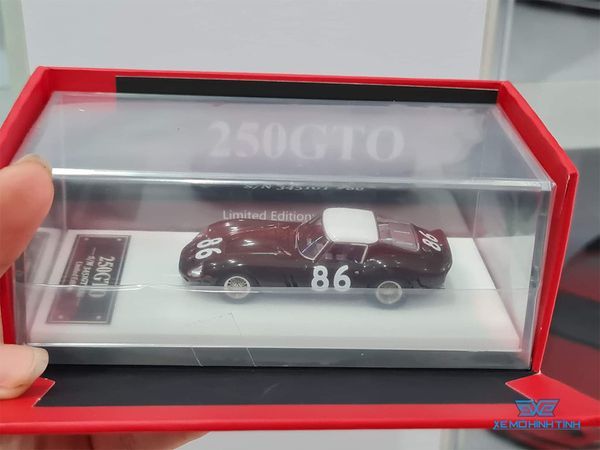 Xe Mô Hình Ferrari 250GTO S/N 3387GT #86 Limited 1:64 My64 ( Nâu Mui Trắng )