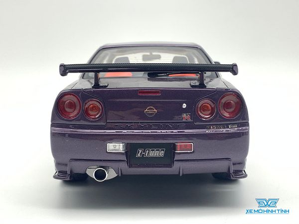 Xe Mô Hình Nissan Skyline GT-R Nismo Z-Tune ( R34 ) 1:18 Otto ( Tím )