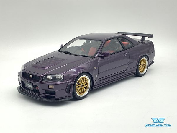 Xe Mô Hình Nissan Skyline GT-R Nismo Z-Tune ( R34 ) 1:18 Otto ( Tím )