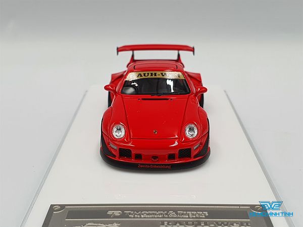 Xe Mô Hình Rauh-Welt Porsche 911 (993) Coupe Superme 1:64 Timothy&Pierre ( Đỏ Superme)