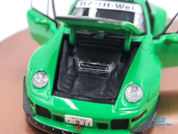 Xe Mô Hình Porsche RWB 993 Full Open 1:64 PGM ( Xanh Lá)