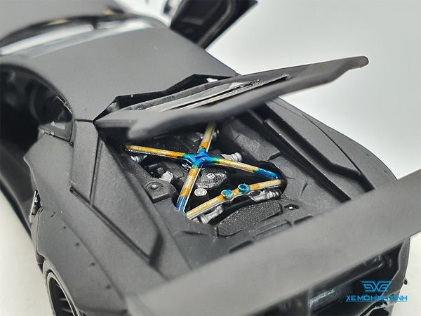 Xe Mô Hình Lamborghini Aventador LP400-4 LB Performance Limited 1:64 PGM ( Đen Nhám )