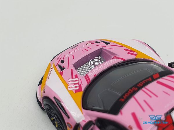 Xe Mô Hình Audi R8 LMS Production Model Custom Type-08 X Works R8 1:64 Pop Race ( Hồng )