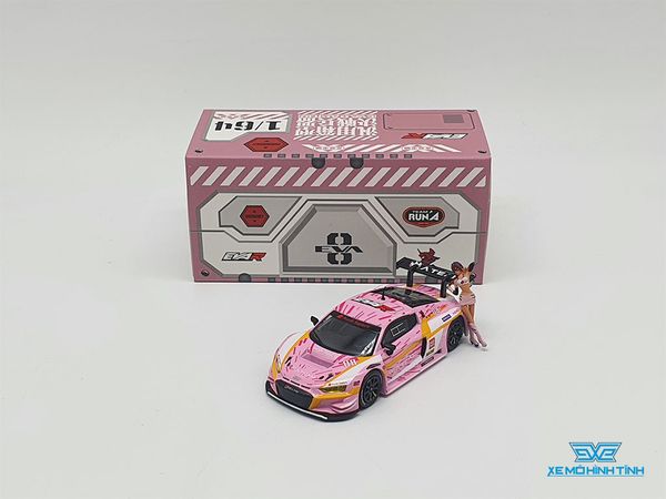 Xe Mô Hình Audi R8 LMS Production Model Custom Type-08 X Works R8 1:64 Pop Race ( Hồng )