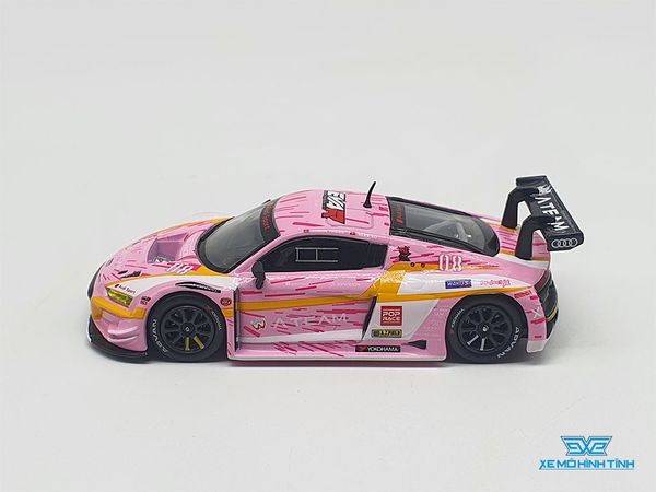 Xe Mô Hình Audi R8 LMS Production Model Custom Type-08 X Works R8 1:64 Pop Race ( Hồng )