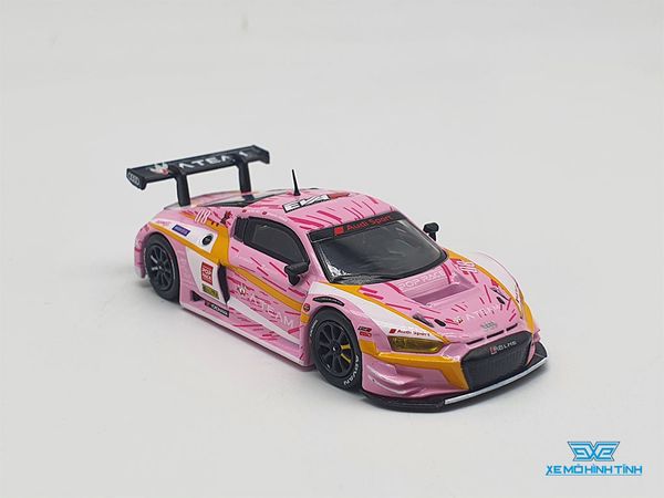 Xe Mô Hình Audi R8 LMS Production Model Custom Type-08 X Works R8 1:64 Pop Race ( Hồng )