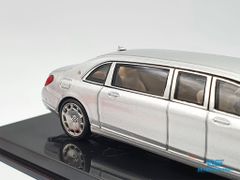 Xe Mô Hình Mercedes - Maybach S600 Pullman 1:64 Stance Hunters (Bạc)