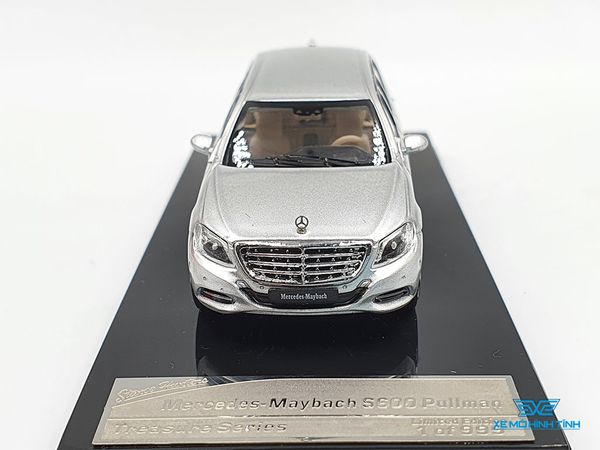 Xe Mô Hình Mercedes - Maybach S600 Pullman 1:64 Stance Hunters (Bạc)