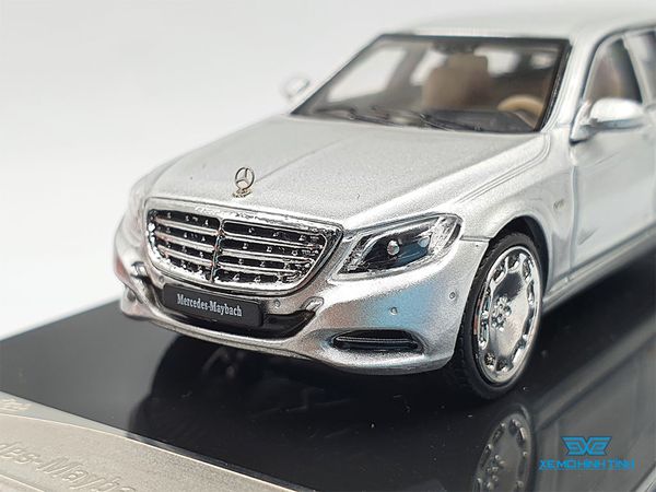 Xe Mô Hình Mercedes - Maybach S600 Pullman 1:64 Stance Hunters (Bạc)