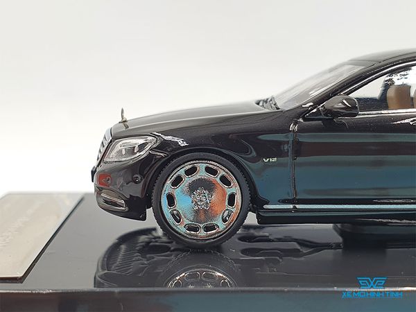 Xe Mô Hình Mercedes - Maybach S600 Pullman 1:64 Stance Hunters (Đen)