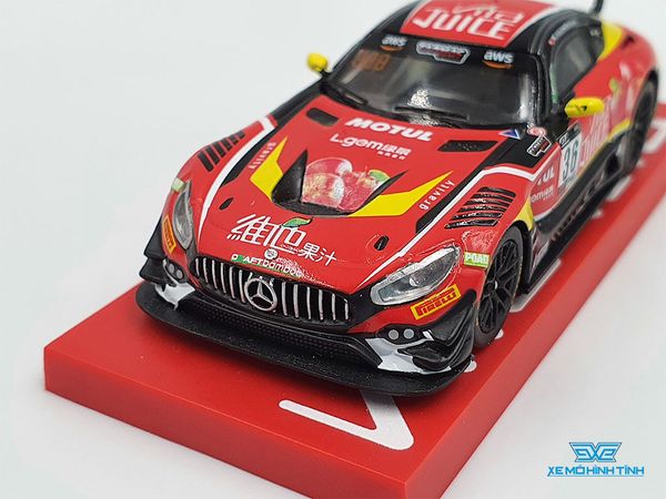 Xe Mô Hình Mercedes-AMG GT3 Matt Solomon 1:64 Tarmac Works( Đỏ Juice )