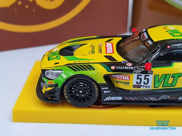 Xe Mô Hình Mercedes-AMG GT3 Darryl O'Young 1:64 Tarmac Works( Vàng )