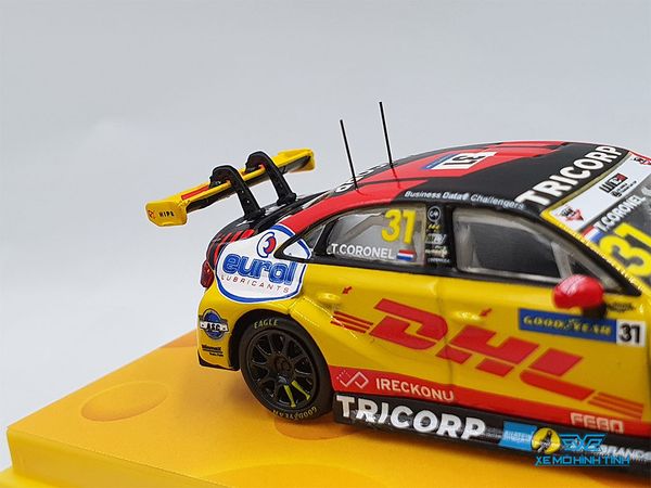 Xe Mô Hình Audi RS3 LMS WTCR Race of slovakia 2020 Winner Tom Coronel 1:64 Tarmac Works( Vàng )