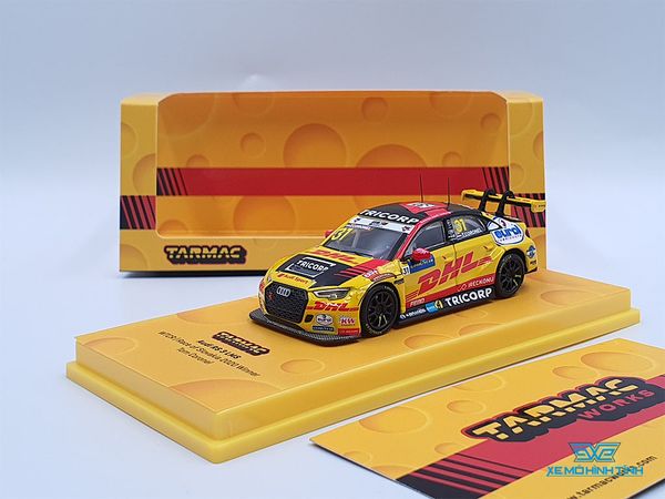 Xe Mô Hình Audi RS3 LMS WTCR Race of slovakia 2020 Winner Tom Coronel 1:64 Tarmac Works( Vàng )