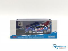 Xe Mô Hình Subaru Impreza WRX STI All Japan Rally Championship 2016 T.Arai / N.Tanaka 1:64 Tarmac Works ( Xanh Trắng )