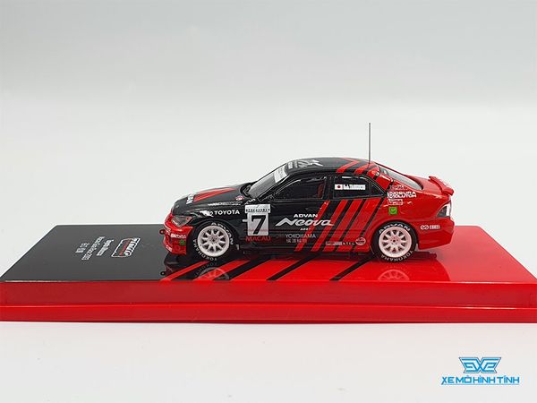 Xe Mô Hình Toyota Altezza Macau Guia Race 2003 1:64 Tarmac Works ( Đỏ Đen )