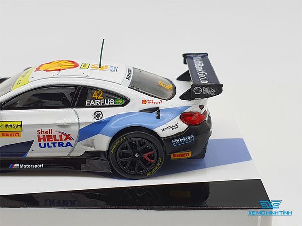 Xe Mô Hình BMW M6 GT3 FIA World Cup 2019 Macau Augusto Farfus 1:64 TarmacWorks ( Trắng )