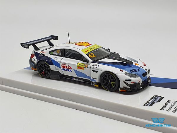 Xe Mô Hình BMW M6 GT3 FIA World Cup 2019 Macau Augusto Farfus 1:64 TarmacWorks ( Trắng )