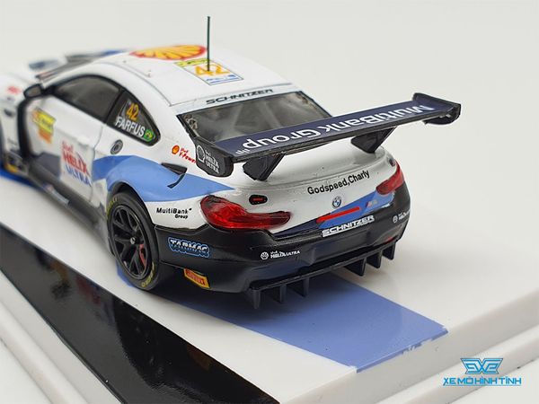 Xe Mô Hình BMW M6 GT3 FIA World Cup 2019 Macau Augusto Farfus 1:64 TarmacWorks ( Trắng )