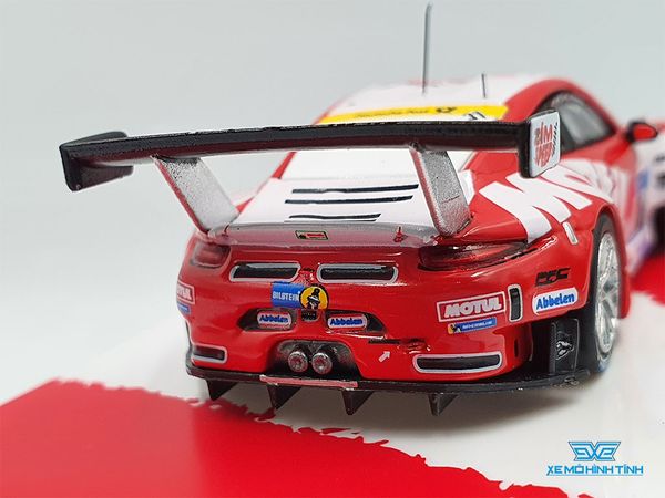 Xe Mô Hình Porsche 911 GT3 R Nurburgring 24H 2017 1:64 Tarmac Works( Trắng Đỏ )