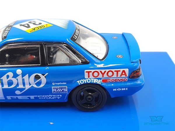 Xe Mô Hình Toyota Corolla Levin AE92 SPA 24 Hours 1989 1:64 Tarmac Works ( Xanh )