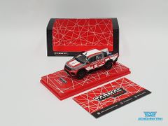 Xe Mô Hình Toyota Hilux AXCR 2016 Show Car 1:64 Tarmac Works ( Trắng Đỏ )