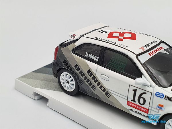 Xe Mô Hình Honda Civic Type R EK9 1:64 Tarmac Works ( Trắng )