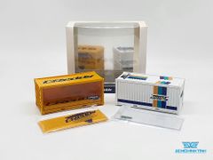 Set Mô Hình 2 Containers Greddy Đựng Xe 1:64 Tarmac Works ( Vàng , Trắng )