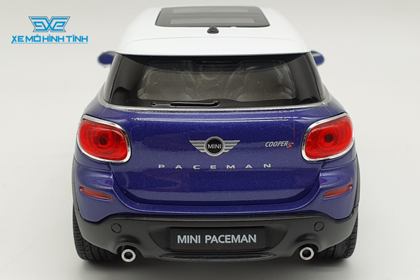 XE MÔ HÌNH MINI COOPER S PACEMAN 1:24 WELLY (XANH)