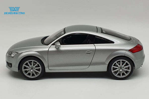 XE MÔ HÌNH AUDI TT COUPE 1:24 WELLY (BẠC)