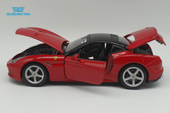 XE MÔ HÌNH FERRARI CALIFORNIA T 1:18 CLOSE TOP BBURAGO (ĐỎ)