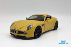 Xe Mô Hình Alfa Romeo 8C Competizione 1:24 Welly (Vàng)