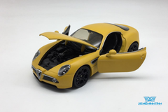 Xe Mô Hình Alfa Romeo 8C Competizione 1:24 Welly (Vàng)