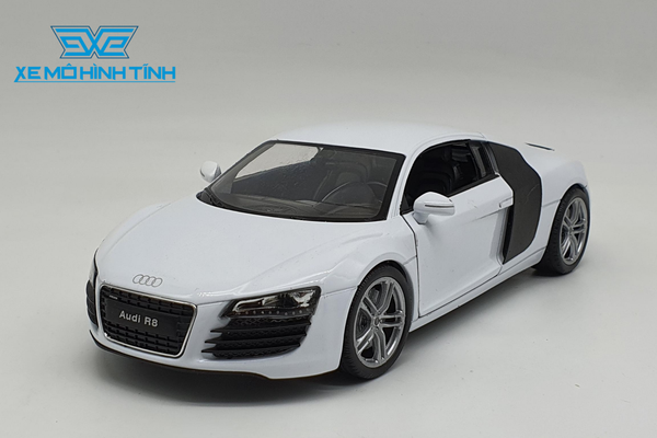 Xe Mô Hình Audi R8 1:24 Welly (Trắng)