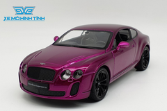 XE MÔ HÌNH BENTLEY CONTINENTAL 1:24 WELLY (TÍM)