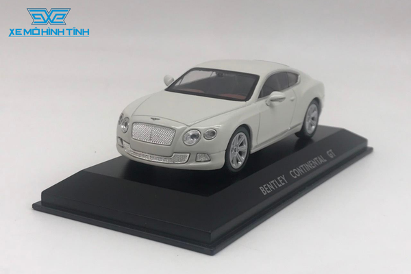 XE MÔ HÌNH BENTLEY CONTINENTAL GT 1:43 WELLY (TRẮNG)