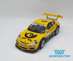 XE MÔ HÌNH PORSCHE 911 GT3 CUP 1:18 WELLY ( VÀNG )