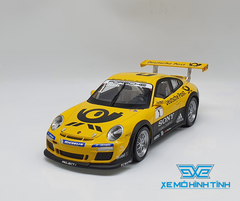 XE MÔ HÌNH PORSCHE 911 GT3 CUP 1:18 WELLY ( VÀNG )