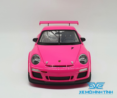 XE MÔ HÌNH PORSCHE 911 GT3 CUP 1:18 WELLY ( HỒNG )