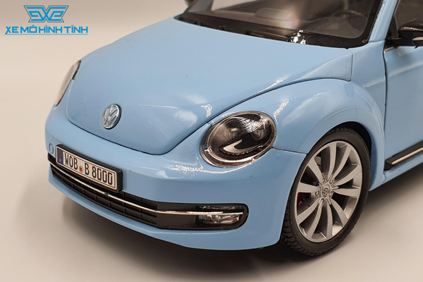 Xe Mô Hình Volkswagen Beetle 2013 1:24 Welly (Xanh)