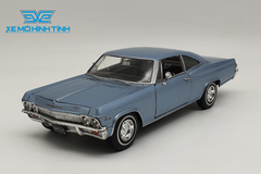 Xe Mô Hình Chevrolet Impala Ss 396 1965 1:24 Welly (Xanh)