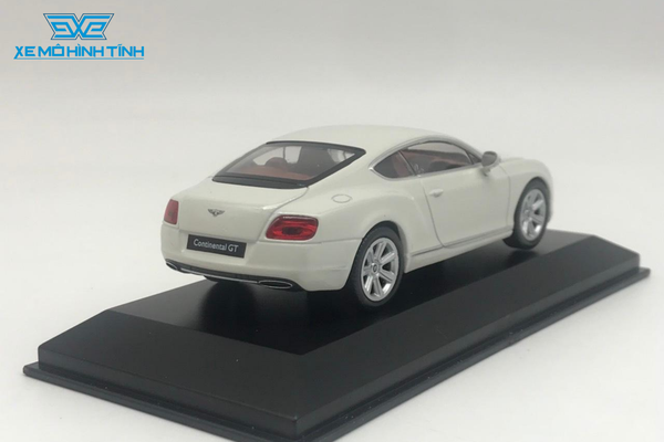 XE MÔ HÌNH BENTLEY CONTINENTAL GT 1:43 WELLY (TRẮNG)