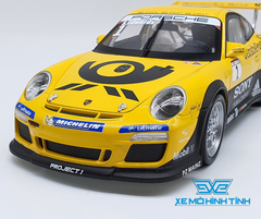 XE MÔ HÌNH PORSCHE 911 GT3 CUP 1:18 WELLY ( VÀNG )