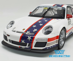 XE MÔ HÌNH PORSCHE 911 GT3 CUP 1:18 WELLY ( TRẮNG )